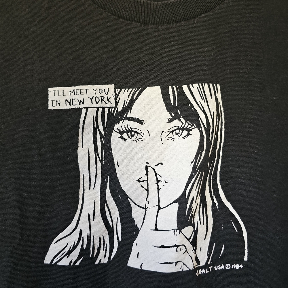 Brandy Melville T-Shirt John Gault "I'll meet you in New York" Graphic Tee Small - Picture 3 of 6
